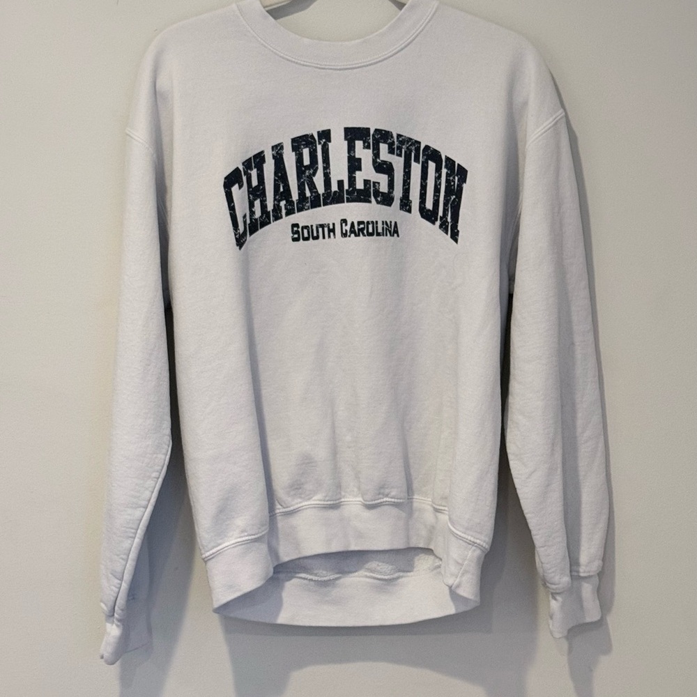 Charleston Graphic Crewneck Sweatshirt Light Blue/Gray South Carolina M
